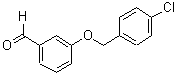 structure of CAS# 24550-39-8, 3-[(4-Chlorobenzyl)Oxy]Benzaldehyde;3-((4-chlorobenzyl)oxy)benzaldehyde;3-[(4-chlorophenyl)methoxy]benzaldehyde;MFCD01155938