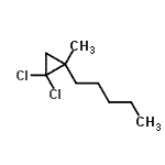CAS#: 24551-80-2， 1,1-Dichloro-2-Methyl-2-Pentylcyclopropane