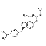 CAS#: 245520-69-8， N<Sup>3</Sup>-Cyclopropyl-7-(4-Isopropylbenzyl)-7H-Pyrrolo[3,2-f]Quinazoline-1,3-Diamine