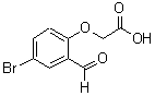 结构式 CAS# 24589-89-7, (4-溴-2-甲酰基苯氧基)乙酸