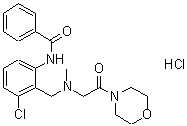 CAS#: 24600-36-0， N-[3-Chloro-2-[[Methyl[2-Morpholino-2-Oxoethyl]Amino]Methyl]Phenyl]Benzamide Monohydrochloride