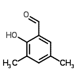 structure of CAS# 24623-61-8, 2-Hydroxy-3,5-Dimethylbenzaldehyde;2-Hydroxy-3,5-dimethyl-benzaldehyde;MFCD05625710;BAS 15349506