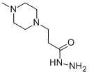 structure of CAS# 24636-93-9, 3-(4-Methyl-Piperazin-1-Yl)-Propionic Acid Hydrazide;3-(4-Methyl-1-Piperazine-1,4-Diiumyl)Propanehydrazide;3-(4-Methylpiperazine-1,4-Diium-1-Yl)Propionohydrazide;Zinc03284928