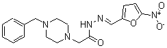 CAS 登录号：24637-23-8， N'-[(5-硝基呋喃-2-基)亚甲基]-4-苄基-1-哌嗪乙酰肼