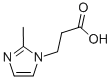 structure of CAS# 24647-62-9, 2-Methyl-1H-Imidazole-1-Propanoic Acid;2-METHYL-1H-IMIDAZOLE-1-PROPIO【MFCD00234356】;3-(2-METHYL-1H-IMIDAZOL-1-YL)PROPANOIC ACID;3-(2-METHYL-IMIDAZOL-1-YL)-PROPIONIC ACID
