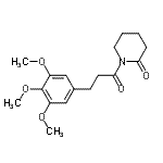 CAS#: 2466-36-6， 1-[3-(3,4,5-Trimethoxyphenyl)Propanoyl]-2-Piperidinone