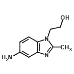 structure of CAS# 247109-31-5, 2-(5-Amino-2-Methyl-1H-Benzimidazol-1-Yl)Ethanol;2-(5-amino-2-methyl-1H-benzimidazol-1-yl)ethanol;2-(5-amino-2-methyl-1H-benzo[d]imidazol-1-yl)ethanol;2-(5-amin<wbr>o-2-methy<wbr>l-1H-benz<wbr>o[d]imida<wbr>zol-1-yl)<wbr>ethanol d<wbr>ihydrochl<wbr>oride