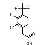 structure of CAS# 247113-95-7, [2,3-Difluoro-4-(Trifluoromethyl)Phenyl]Acetic Acid;2,3-Difluoro-4-(trifluoromethyl)phenylacetic acid;2,3-Difluoro-4-(trifluoromethyl)phenylacetic acid 98%;2,3-Difluoro-4-(trifluoromethyl)phenylaceticacid
