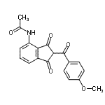 CAS#: 247149-95-7， N-[2-(4-Methoxybenzoyl)-1,3-Dioxo-2,3-Dihydro-1H-Inden-4-Yl]Acetamide
