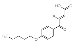CAS#: 24740-92-9， 3-(4-Pentoxybenzoyl)-3-bromoacrylic acid