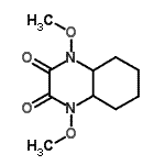 structure of CAS# 247564-26-7, 1,4-Dimethoxyoctahydro-2,3-Quinoxalinedione;1,4-dimethoxyoctahydro-2,3-quinoxalinedione;1,4-Dimethoxyperhydroquinoxalin-2,3-dione;2,3-QUINOXALINEDIONE,OCTAHYDRO-1,4-DIMETHOXY-