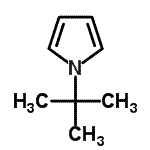 structure of CAS# 24764-40-7, 1-(2-Methyl-2-Propanyl)-1H-Pyrrole;1-(tert-butyl)-1H-pyrrole;1H-Pyrrole,2-(1,1-dimethylethyl)-;1-tert-Butyl-1H-pyrrole #