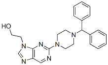 CAS#: 24926-68-9， 9-(2-Hydroxyethyl)-2-[4-(Diphenylmethyl)-1-Piperazinyl]-9H-Purine