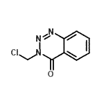 structure of CAS# 249278-25-9, 3-(Chloromethyl)-1,2,3-Benzotriazin-4(3H)-One;3-(Chloromethyl)-1,2,3-benzotriazin-4(3H)-one #;3-(chloromethyl)benzo[d]1,2,3-triazin-4-one;3-benzotriazin-4(3h)-one,3-(chloromethyl)-2