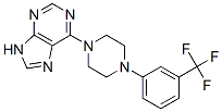 CAS 登录号：24932-89-6， 6-[4-[3-(三氟甲基)苯基]-1-哌嗪基]-9H-嘌呤