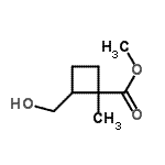 CAS 登录号：249930-45-8， 甲基2-(羟基甲基)-1-甲基环丁烷羧酸酯