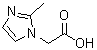 structure of CAS# 25023-36-3, (2-Methyl-1H-Imidazol-1-Yl)Acetic Acid;(2-Methyl-imidazol-1-yl)-acetic acid;(2-Methyl-imidazol-1-yl)-acetic acidhydrochloride;(2-METHYL-IMIDAZOL-1-YL)-ACETICACID