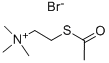 structure of CAS# 25025-59-6, 2-(Acetylthio)-N,N,N-Trimethyl-Ethanaminium Bromide (1:1);2-Acetylsulfanylethyl-Trimethyl-Ammonium Bromide;2-(Acetylthio)Ethyl-Trimethylammonium Bromide;2-(Acetylthio)Ethyl-Trimethyl-Ammonium Bromide