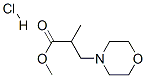 structure of CAS# 25027-56-9, Methyl alpha-Methyl-4-Morpholinepropionate Hydrochloride;Methyl 2-Methyl-3-Morpholino-Propanoate Chloride;2-Methyl-3-Morpholinopropanoic Acid Methyl Ester Chloride;2-Methyl-3-Morpholino-Propionic Acid Methyl Ester Chloride