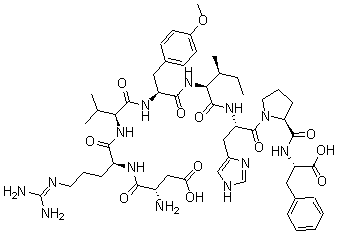CAS#: 25061-69-2， 4-(O-Methyl-L-tyrosine)-5-L-isoleucine-Angiotensin II