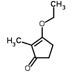 structure of CAS# 25112-86-1, 3-Ethoxy-2-Methyl-2-Cyclopenten-1-One;2-Methylcyclopent-1,3-dione monoethyl enol ether;3-Ethoxy-2-methyl-2-cyclopenten-1-one;514403_ALDRICH