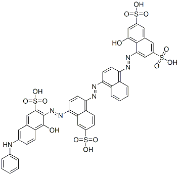CAS#: 25180-11-4， 4-Hydroxy-5-[[4-[[4-[[1-Hydroxy-6-(Phenylamino)-3-Sulpho-2-Naphthyl]Azo]-6-Sulphonaphthyl]Azo]Naphthyl]Azo]Naphthalene-2,7-Disulphonic Acid