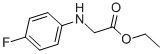 structure of CAS# 2521-99-5, Ethyl 2-[(4-Fluorophenyl)Amino]Acetate;2-[(4-Fluorophenyl)Amino]Acetic Acid Ethyl Ester;Ethyl 2-[(4-Fluorophenyl)Amino]Ethanoate;Zinc00103752