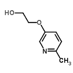 structure of CAS# 252266-86-7, 2-[(6-Methyl-3-Pyridinyl)Oxy]Ethanol;2-((6-methylpyridin-3-yl)oxy)ethanol