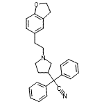 CAS#: 252317-48-9， {1-[2-(2,3-Dihydro-1-Benzofuran-5-Yl)Ethyl]-3-Pyrrolidinyl}(Diphenyl)Acetonitrile