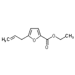 结构式 CAS# 252357-14-5, 乙基5-烯丙基-2-糠酸酯