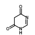 结构式 CAS# 25286-58-2, 4,6(1H,5H)-嘧啶二酮