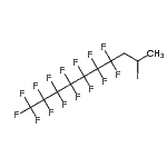 结构式 CAS# 25291-12-7, 1,1,1,2,2,3,3,4,4,5,5,6,6,7,7-十五氟-9-碘癸烷