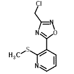 CAS#: 252914-65-1， 3-[3-(Chloromethyl)-1,2,4-Oxadiazol-5-Yl]-2-(Methylsulfanyl)Pyridine