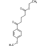 结构式 CAS# 25305-58-2, 乙基5-(4-甲氧基苯基)-5-氧代戊酸酯
