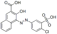 CAS 登录号：25310-97-8， 4-[(4-氯-3-磺基苯基)偶氮]-3-羟基-2-萘甲酸