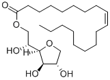 structure of CAS# 25339-93-9, Dianhydromannitol Monooleate;(Z)-Octadec-9-Enoic Acid (6-Hydroxy-2,3,3A,5,6,6A-Hexahydrofuro[2,3-D]Furan-3-Yl) Ester;Mannide Monooleate;D-Mannitol, Dianhydro-, Mono-9-Octadecenoate, (Z)-