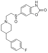 CAS#: 253450-09-8， 6-({2-[4-(4-Fluorobenzyl)Piperidin-1-Yl]Ethyl}Sulfinyl)-1,3-Benzoxazol-2(3H)-One