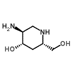 CAS#: 253590-94-2， (2S,4S,5S)-5-Amino-2-(Hydroxymethyl)-4-Piperidinol