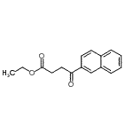 structure of CAS# 25370-42-7, Ethyl 4-(2-Naphthyl)-4-Oxobutanoate;Ethyl 4-(2-naphthyl)-4-oxobutyrate;MFCD01320266