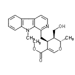 CAS#: 25394-75-6， Methyl (2S,3S,4S)-3-(Hydroxymethyl)-2-Methyl-4-[(9-Methyl-9H-beta-Carbolin-1-Yl)Methyl]-3,4-Dihydro-2H-Pyran-5-Carboxylate