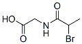 structure of CAS# 25413-03-0, (2-Bromo-Propionylamino)-Acetic Acid;2-[(2-Bromo-1-Oxopropyl)Amino]Acetic Acid;2-(2-Bromopropanoylamino)Ethanoic Acid;Nsc163101