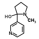 CAS#: 25429-24-7， 1-Methyl-2-(3-Pyridinyl)-2-Pyrrolidinol