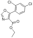 structure of CAS# 254749-13-8, 5-(2,4-Dichloro-Phenyl)-Oxazole-4-Carboxylic Acid Ethyl Ester;5-(2,4-Dichloro-Phenyl)-Oxazole-4-Carboxylic Acid Ethyl Ester;Ethyl 5-(2,4-Dichlorophenyl)Oxazole-4-Carboxylate