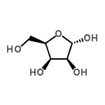 CAS#: 25545-04-4， alpha-D-Lyxofuranose