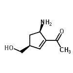 CAS#: 255839-20-4， 1-[(3S,5R)-5-Amino-3-(Hydroxymethyl)-1-Cyclopenten-1-Yl]Ethanone