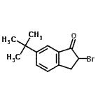 CAS#: 255895-91-1， 2-Bromo-6-(2-Methyl-2-Propanyl)-1-Indanone