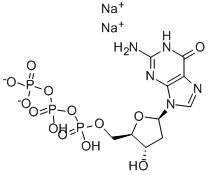 结构式 CAS# 2564-35-4, 2'-脱氧鸟苷 5'-(四氢三磷酸酯)