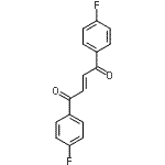 structure of CAS# 25650-13-9, (2E)-1,4-Bis(4-Fluorophenyl)-2-Butene-1,4-Dione;(2E)-1,4-Bis(4-fluorophenyl)-2-butene-1,4-dione #;(2E)-1,4-bis(4-fluorophenyl)but-2-ene-1,4-dione;ZINC00085638