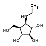 CAS#: 257602-70-3， (1R,2S,3S,4R,5R)-4-(Ethylamino)-5-(Hydroxymethyl)-1,2,3-Cyclopentanetriol