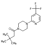CAS#: 257862-69-4， 3,3-Dimethyl-1-{4-[4-(Trifluoromethyl)-2-Pyridinyl]-1-Piperazinyl}-1-Butanone